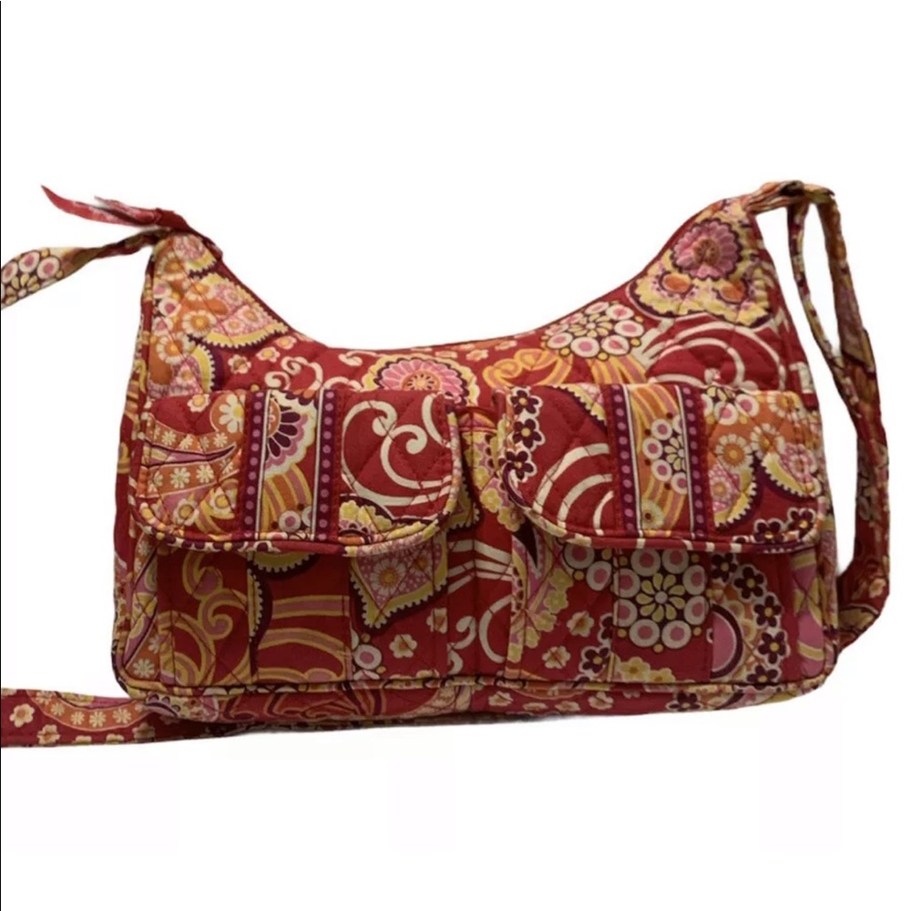 Vera Bradley Raspberry Fizz Libby Sling Crossbody